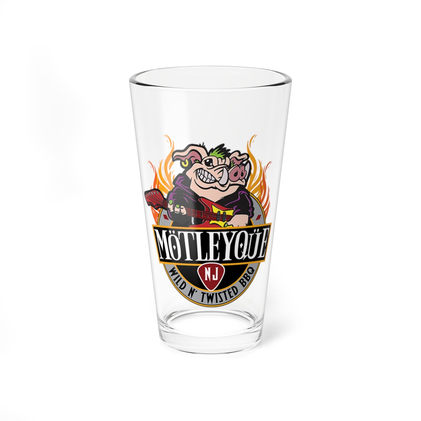 Motley Que - Pint Glass